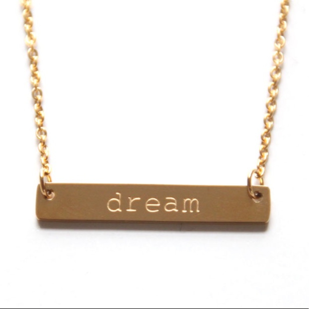 Jook & Nona Dream Tag Necklace 18K Gold-Plated